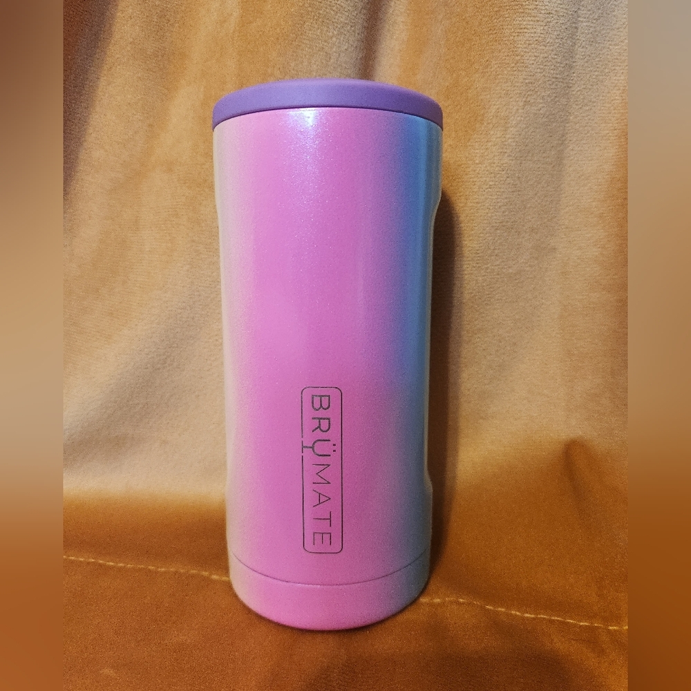 BruMate Glitter Rainbow 12oz Hopsulator Cozie